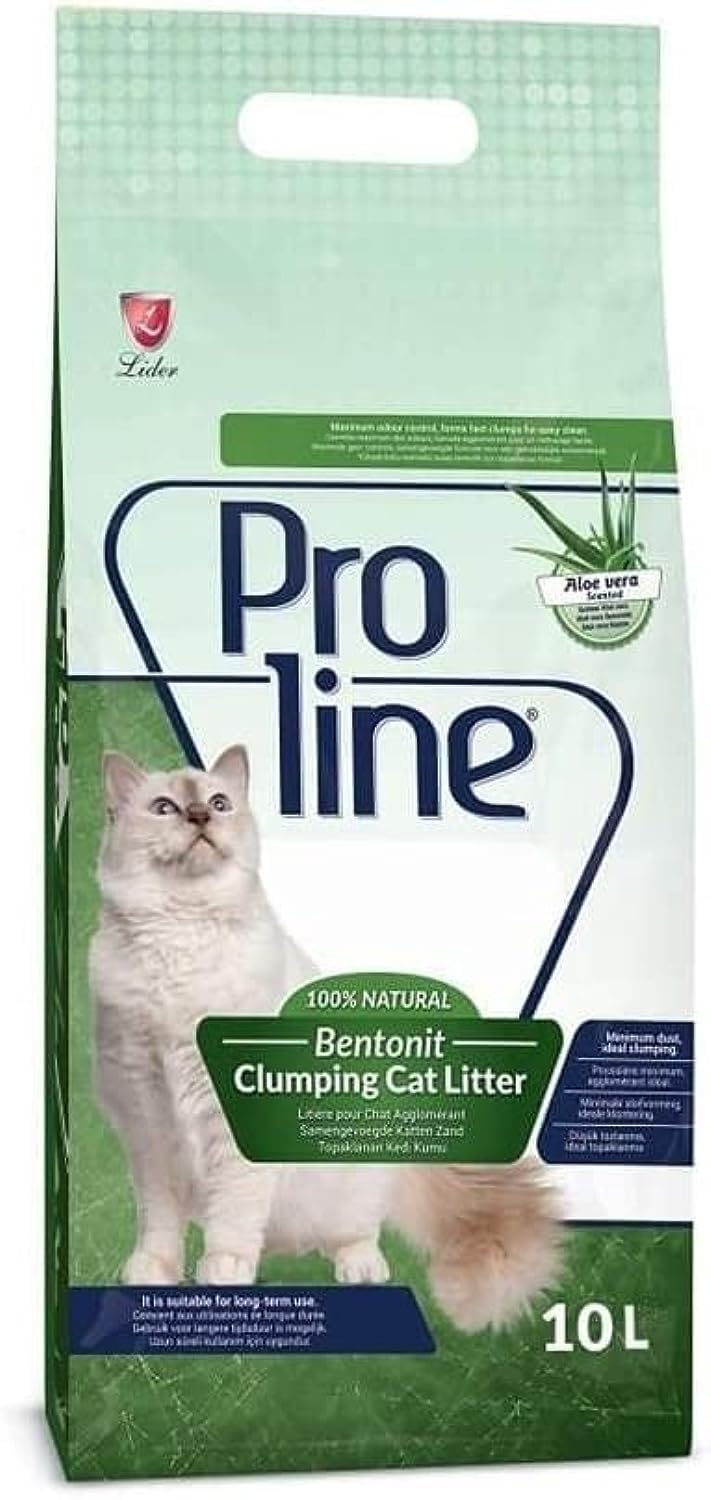 Proline Bentonite Clumping Cat Litter 10L Aloe Vera