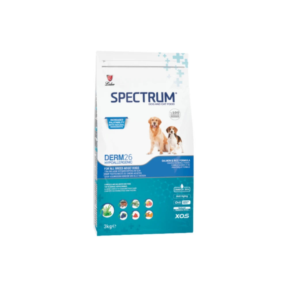 Spectrum Adult Dog food Derm26 3 kg